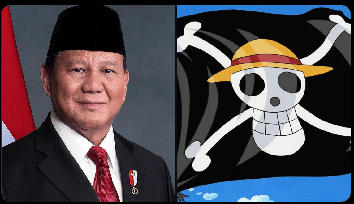 Prabowo Subianto dan Bendera Bajak Laut Topi Jerami: Satire Politik di Bulan Kemerdekaan