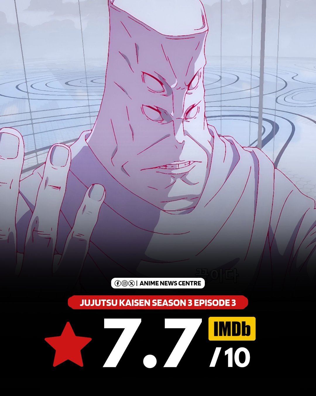 Episode 3 Jujutsu Kaisen Musim 3 Raih Rating 7,7 di IMDb, Fans Protes Skor Dianggap Terlalu Rendah